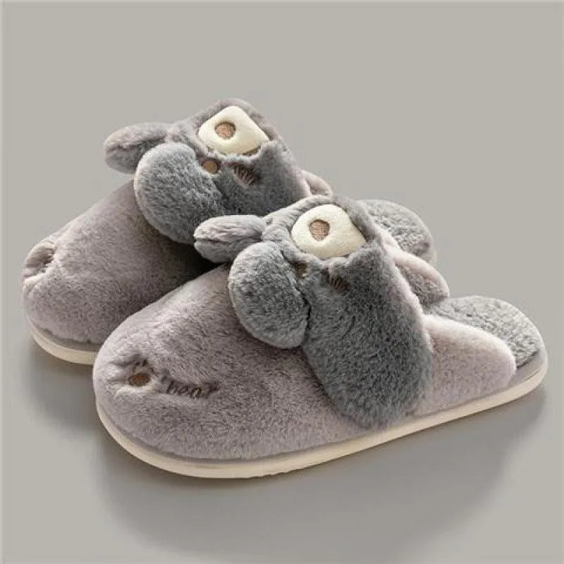 Cute Rabbit Couple Home Confinement Indoor Mute Warm Cotton Shoes