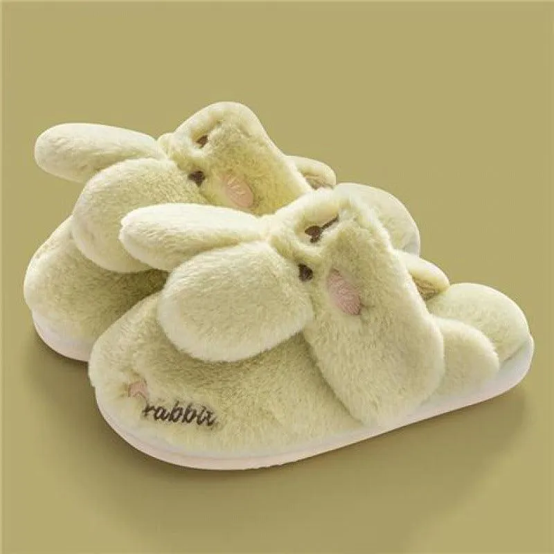 Cute Rabbit Couple Home Confinement Indoor Mute Warm Cotton Shoes