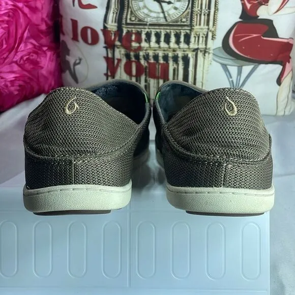 (D) Olukai Men's Lace-Up Mesh Shoes,‎ Size 14