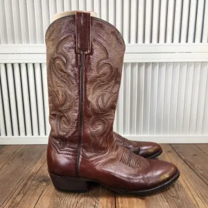 Dan Post Milwaukee Mens Size 9D Brown Leather Cowboy Western Ranch Boots DP2111R