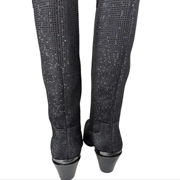 Daniel X Diamond NORTH JEWEL CAVE BLACK TALL BOOTS...Size 8