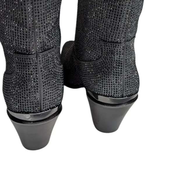 Daniel X Diamond NORTH JEWEL CAVE BLACK TALL BOOTS...Size 8