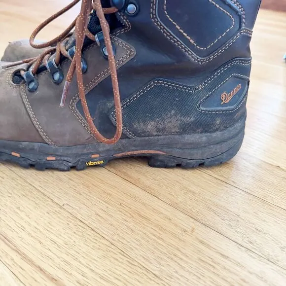 DANNER VICIOUS 8&quot; Work Boot Mens 9 D COMPOSITE TOE NMT 13868 Gore-Tex BROWN