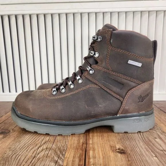 Danner IronSoft 14733 Mens 9 D Brown Leather 6&quot; Waterproof Safety Toe Work Boots