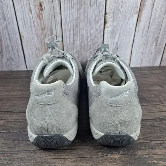 Dansko Henriette Slip On Bungee Lace Gray Suede Sneakers Women's Sz 9.5-10 (VGC)