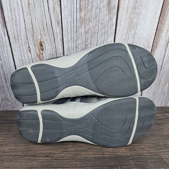 Dansko Henriette Slip On Bungee Lace Gray Suede Sneakers Women's Sz 9.5-10 (VGC)