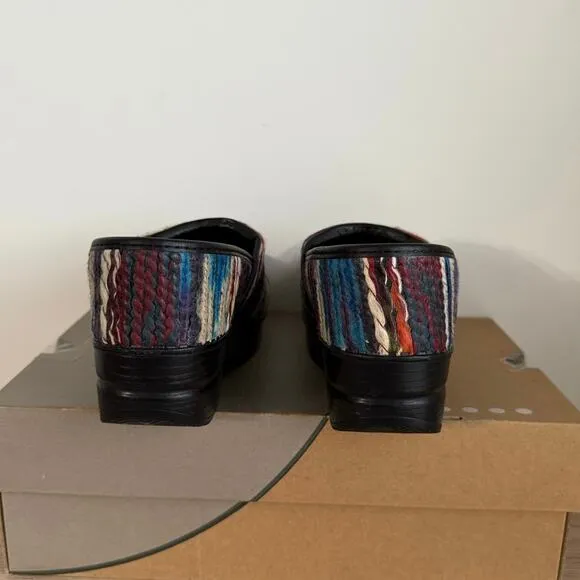 Dansko Multicolor Woven Yarn Women Clogs Slip On Shoes- EUR 38 / US 7.5-8