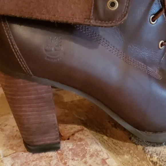 Dark Brown Timberland Earthkeepers Heel Women's Boot