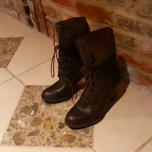 Dark Brown Timberland Earthkeepers Heel Women's Boot