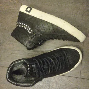 D.A.T.E. Studded High Top Premium Sneakers