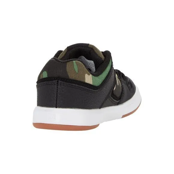 DC Kids‎ Cure Low Top Boys Sneakers Black/Camo Size 4.5 Big Kid