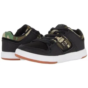 DC Kids Cure Low Top Boys Sneakers Black/Camo Size 4.5 Big‎ Kid