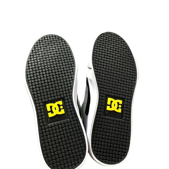 DC Kids High-Top Sneakers - Gray, White, and Yellow