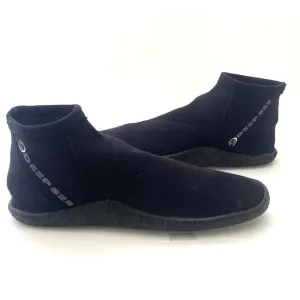 Deep See Men's Black Pull-On Above Ankle Diving Shoes/Boots