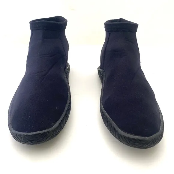Deep See Men's Black Pull-On Above Ankle Diving Shoes/Boots