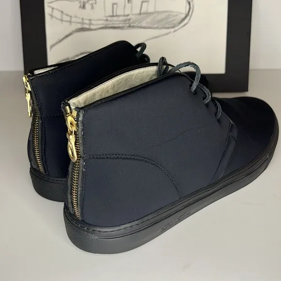 Del Toro Hight Top Black Sneakers Men’s Size 10