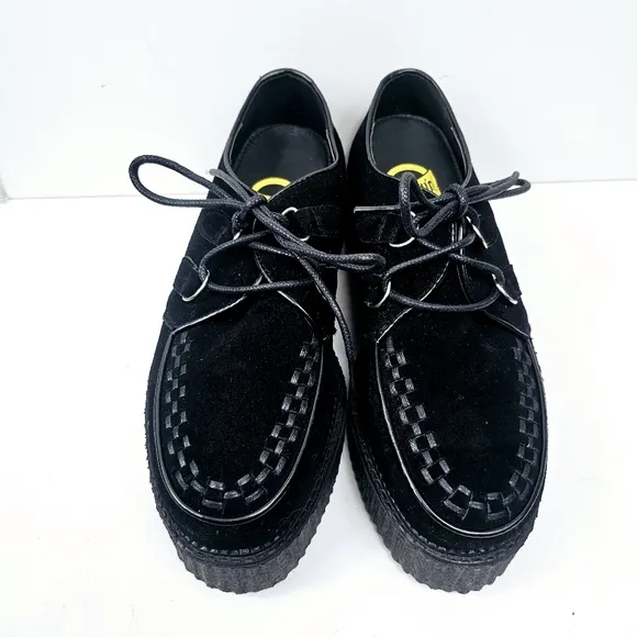 Demonia Creeper Platform Sneakers Black Size 10
