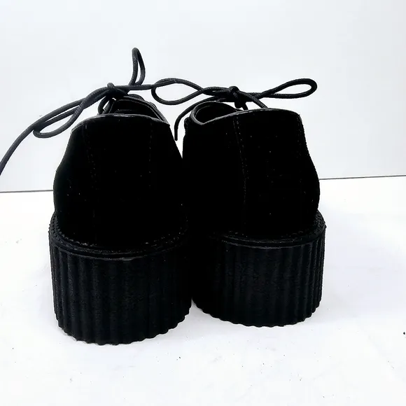 Demonia Creeper Platform Sneakers Black Size 10