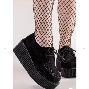 Demonia Creeper Platform Sneakers Black Size 10