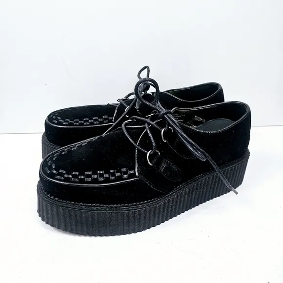 Demonia Creeper Platform Sneakers Black Size 10
