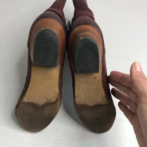 Dexter Size 6.5 Western Boots Vintage Leather Cowgirl Heeled Shoes USA Made