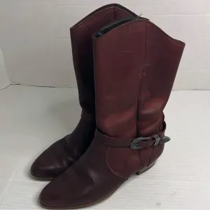Dexter Size 6.5 Western Boots Vintage Leather Cowgirl Heeled Shoes USA Made