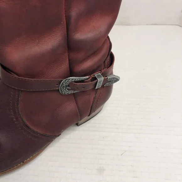 Dexter Size 6.5 Western Boots Vintage Leather Cowgirl Heeled Shoes USA Made