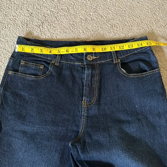 Diane Gilman Blue Embroidered With Beads Jeans Size 8 Petite