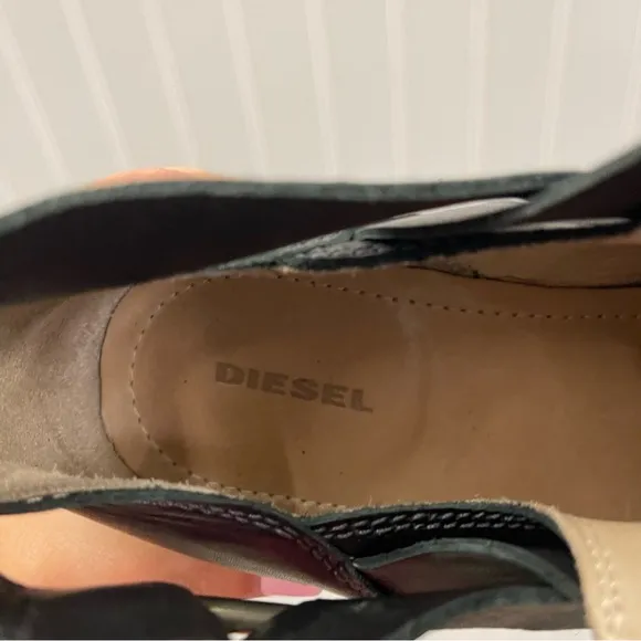 Diesel D-Komb Fob Ankle Straps Buckle Boots Sz 40