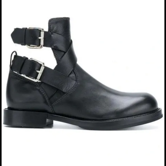 Diesel D-Komb Fob Ankle Straps Buckle Boots Sz 40