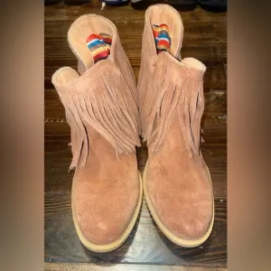 DINGO whiskey model fringe leather boots 6.5 women’s