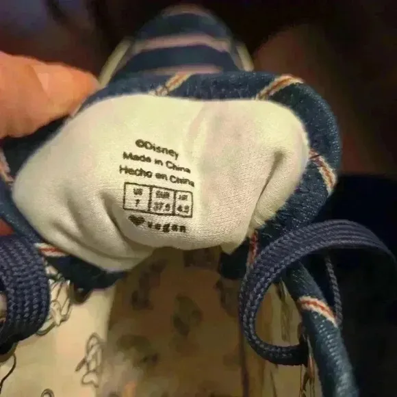 Disney Call It Spring Donald Duck Hi Top Platform Sneakers Blue Size 7 Womens