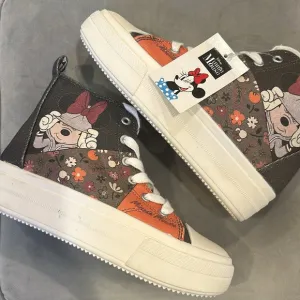 Disney - Girls Minnie Mouse Platform Sneakers - Sz 4 - NWT!