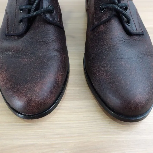 Distressed Combat Chukka Shoes Mens 10.5 Plum Purple KR3W Lace Up Ankle Boots