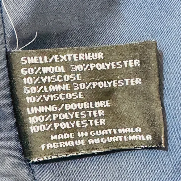 DKNY Charcoal Gray Long Coat With Removable Hood Size 12