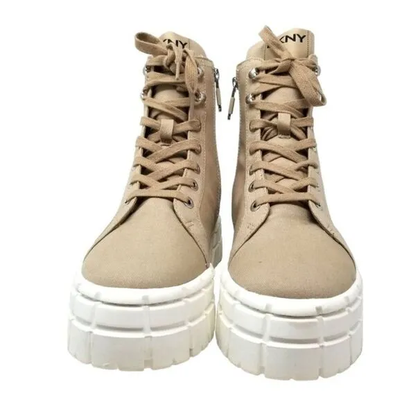 DKNY Peri Lace Up High Top Sneakers