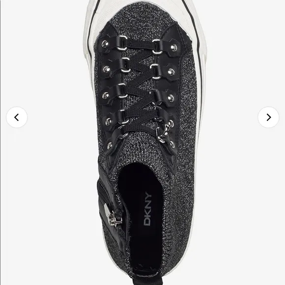 DKNY Sheila Lace Up Hig- High Top Sneakers.