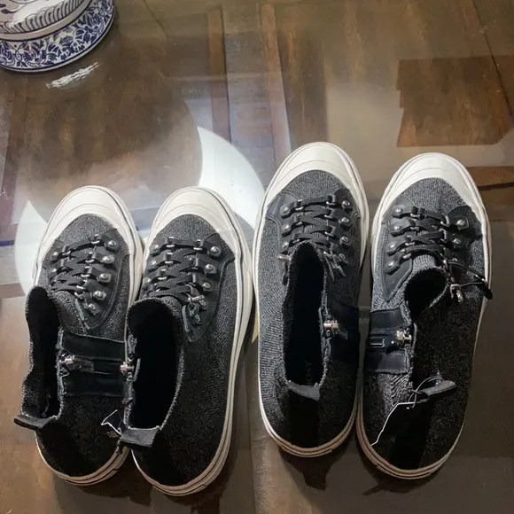 DKNY Sheila Lace Up Hig- High Top Sneakers.