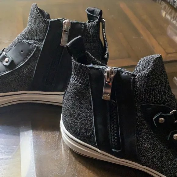 DKNY Sheila Lace Up Hig- High Top Sneakers.