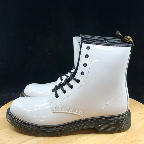 Doc Martens Boots 1460 Softy T Leather Lace Up White Size US 7 Shoes