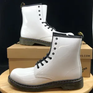 Doc Martens Boots 1460 Softy T Leather Lace Up White Size US 7 Shoes
