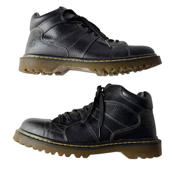 Doc Martens  Harrisland Black Leather Boots | 12