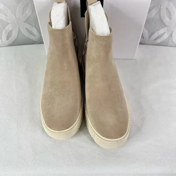 DOLCE VITA Size 8 Corrie Suede High-Top Wedge Heel Sneakers NIB