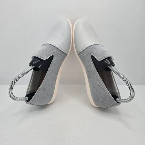 Dooeys | gray recycled vegan suede preppy house loafers shoes | WMS 7.5