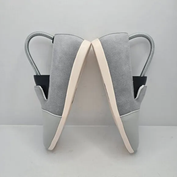 Dooeys | gray recycled vegan suede preppy house loafers shoes | WMS 7.5
