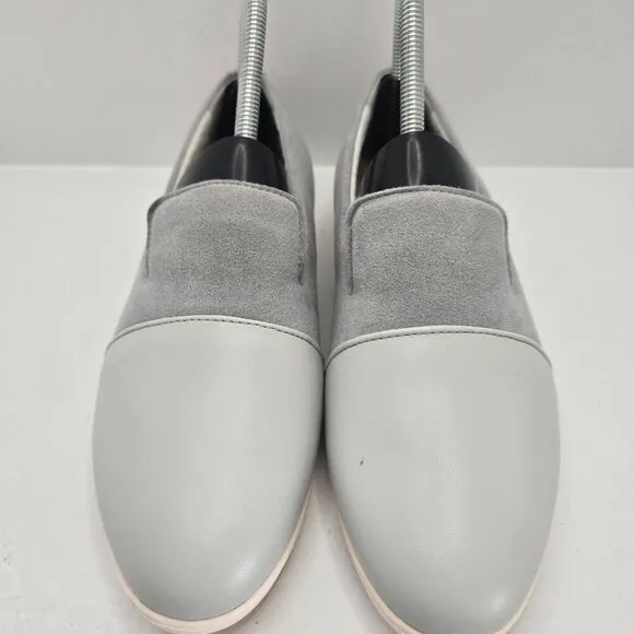 Dooeys | gray recycled vegan suede preppy house loafers shoes | WMS 7.5