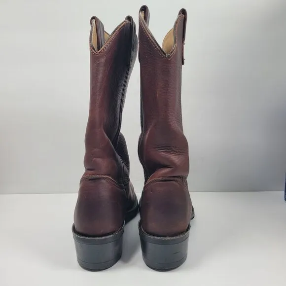 Double-H 150 Plus Men’s Brown Cowboy Western Work Boots US Size 9D
