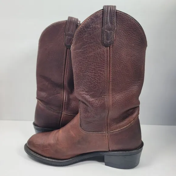 Double-H 150 Plus Men’s Brown Cowboy Western Work Boots US Size 9D
