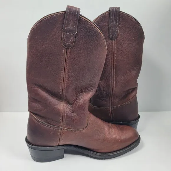 Double-H 150 Plus Men’s Brown Cowboy Western Work Boots US Size 9D