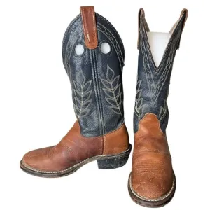DOUBLE H Buckaroo Leather Embroidered Western Cowboy Boots Women’s Size 6.5
